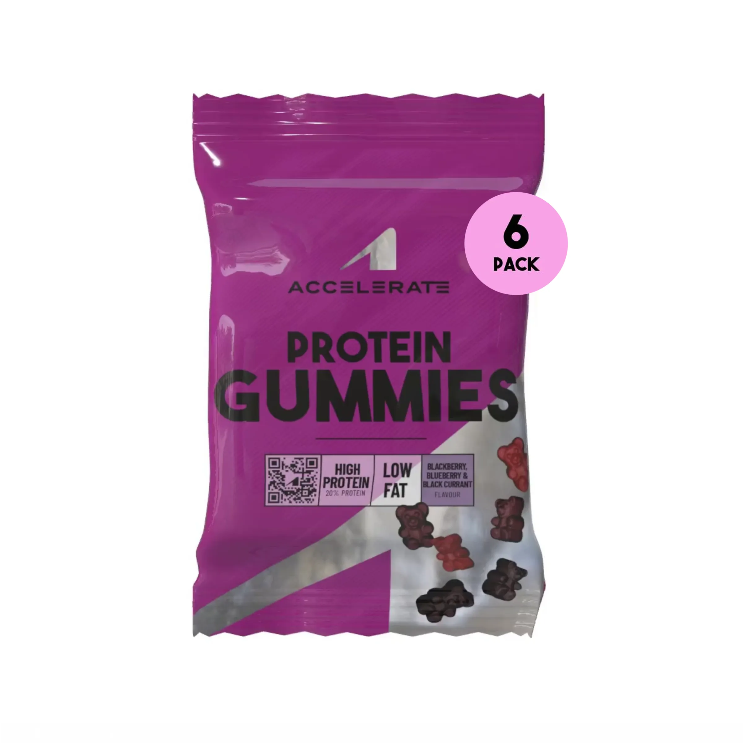6-Pack - Protein Gummies Bosbes