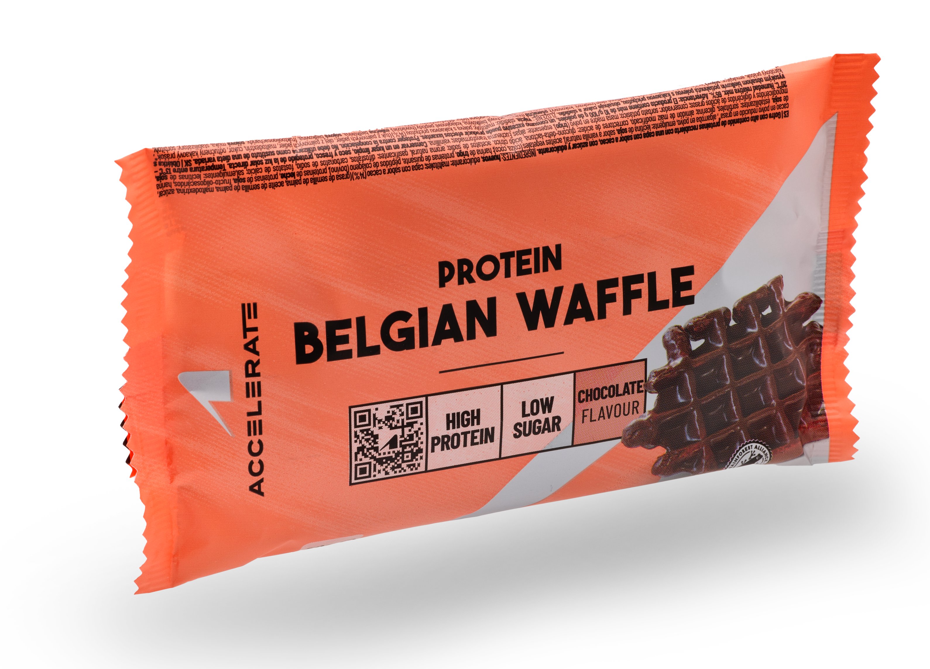 Accelerate Nutrition Belgian Waffle Protein – Eiwitrijke Wafel met Chocoladesmaak