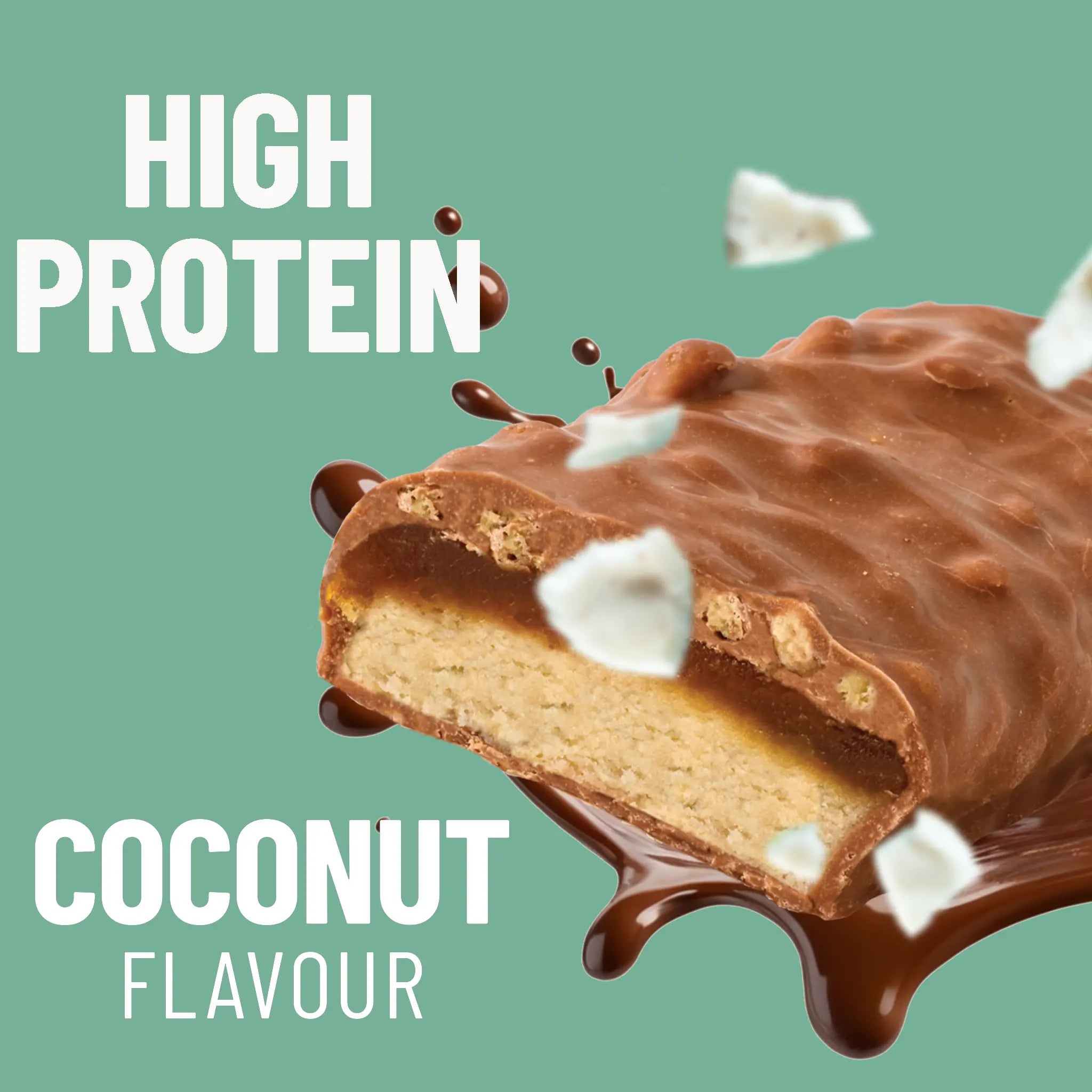 Paquet de 12 - Barre Protéinée Croquant Caramel Noix de Coco