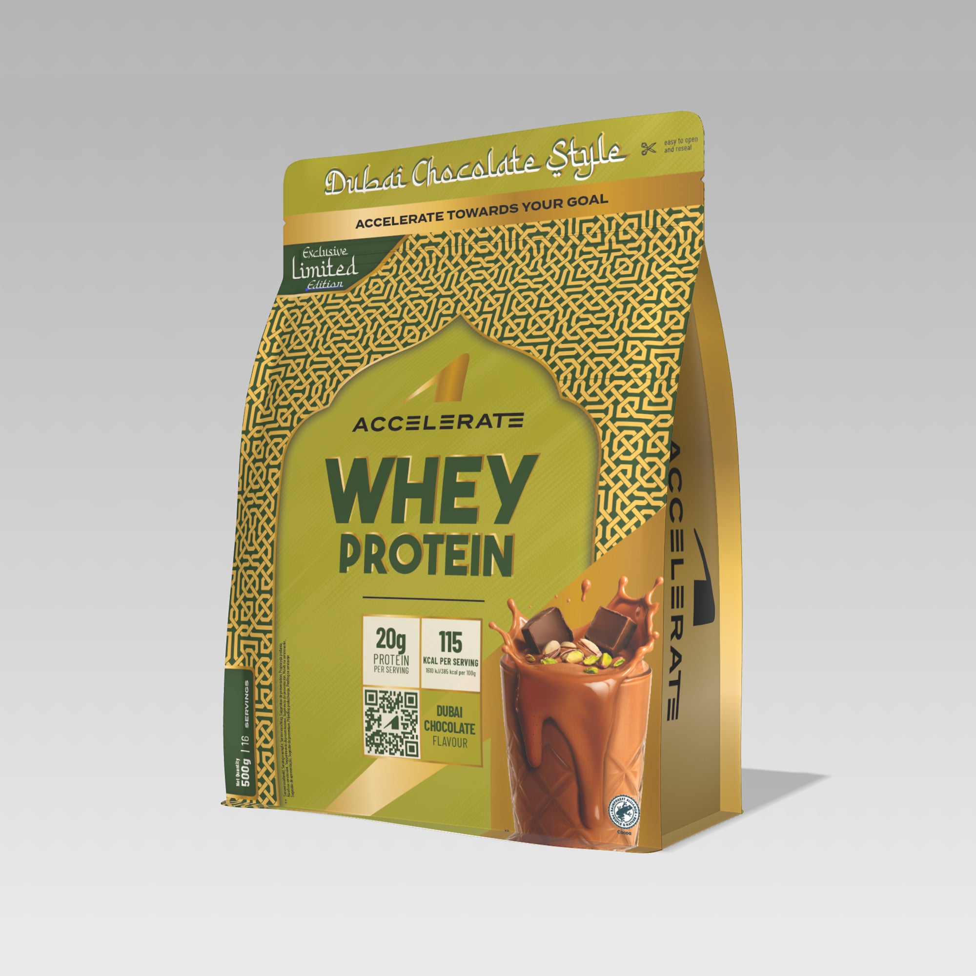 Whey Protein Dubai Chocolate (500g)