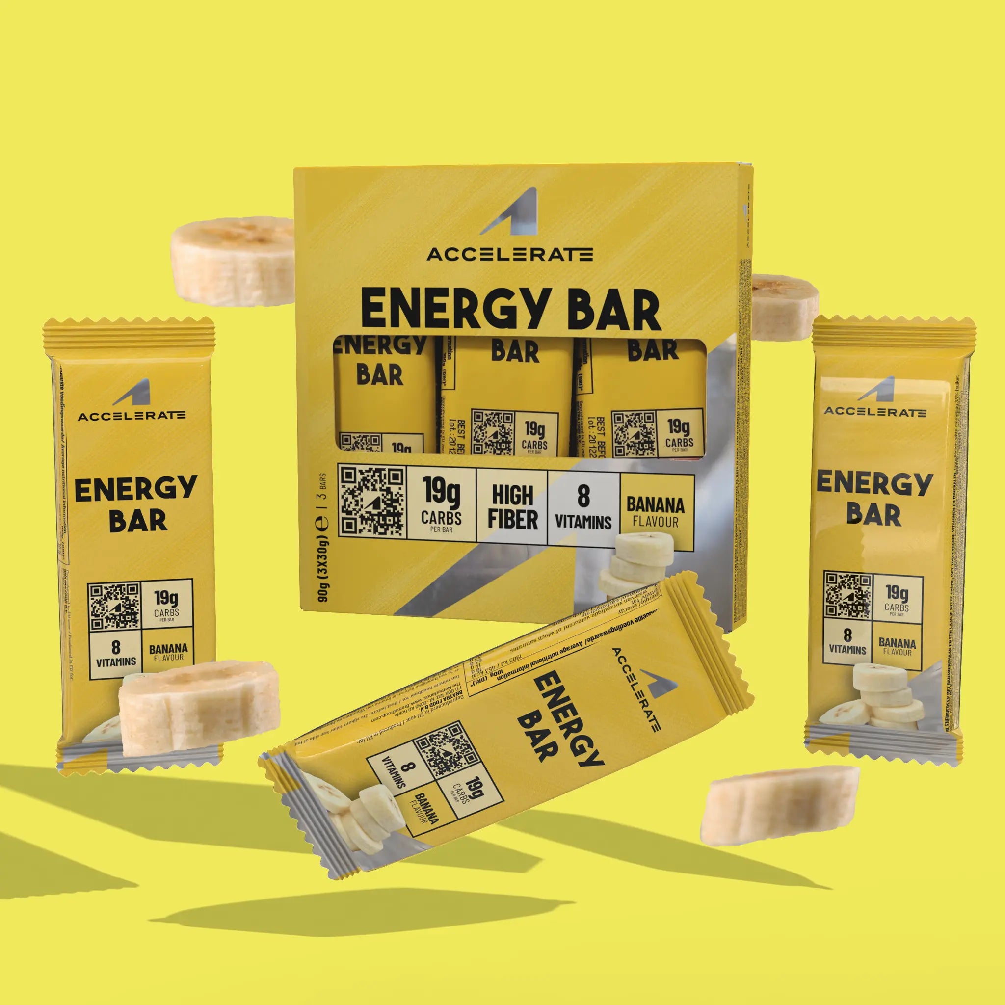 Paquet de 7 - Barre énergétique Banane