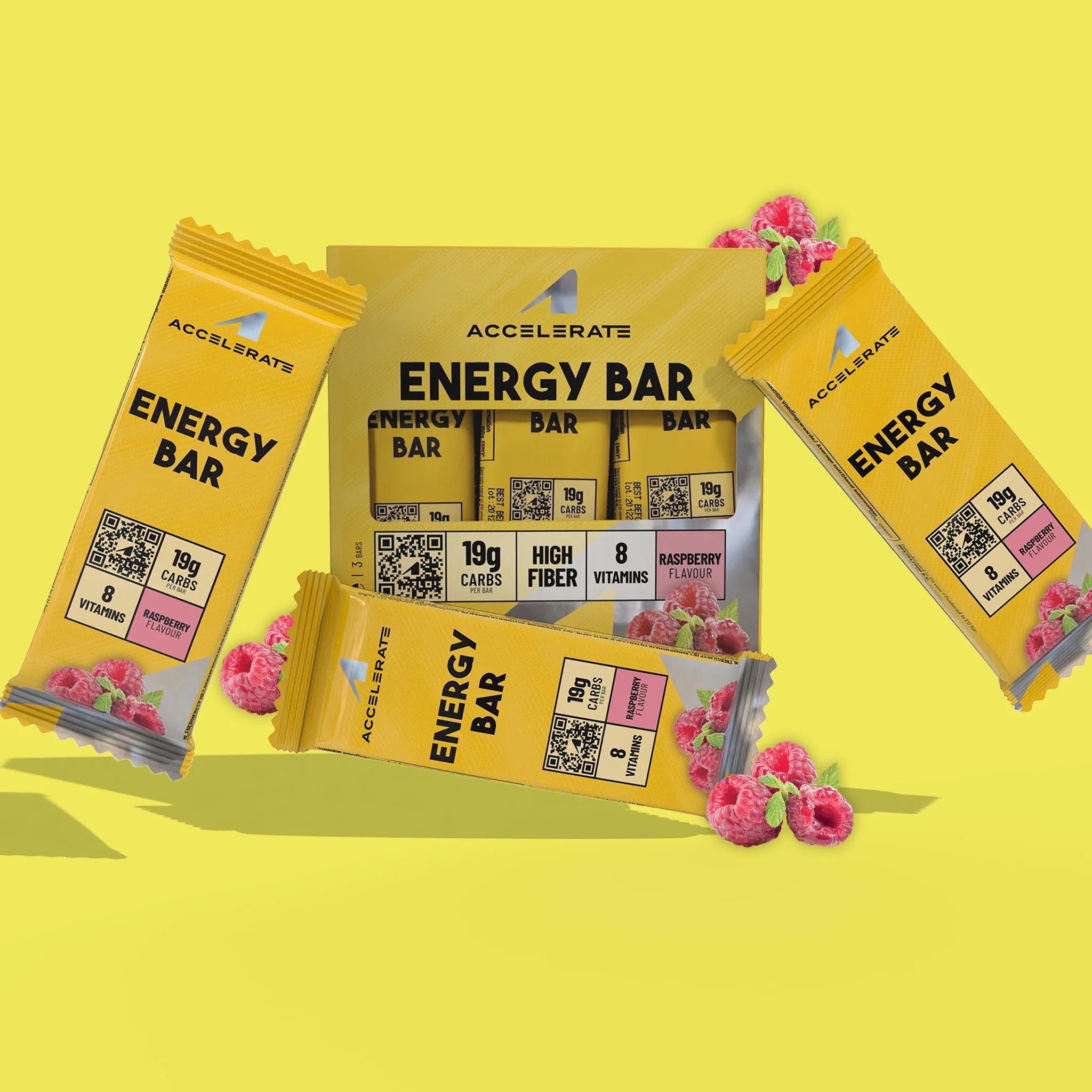 7-Pack - Energy Bar Framboos