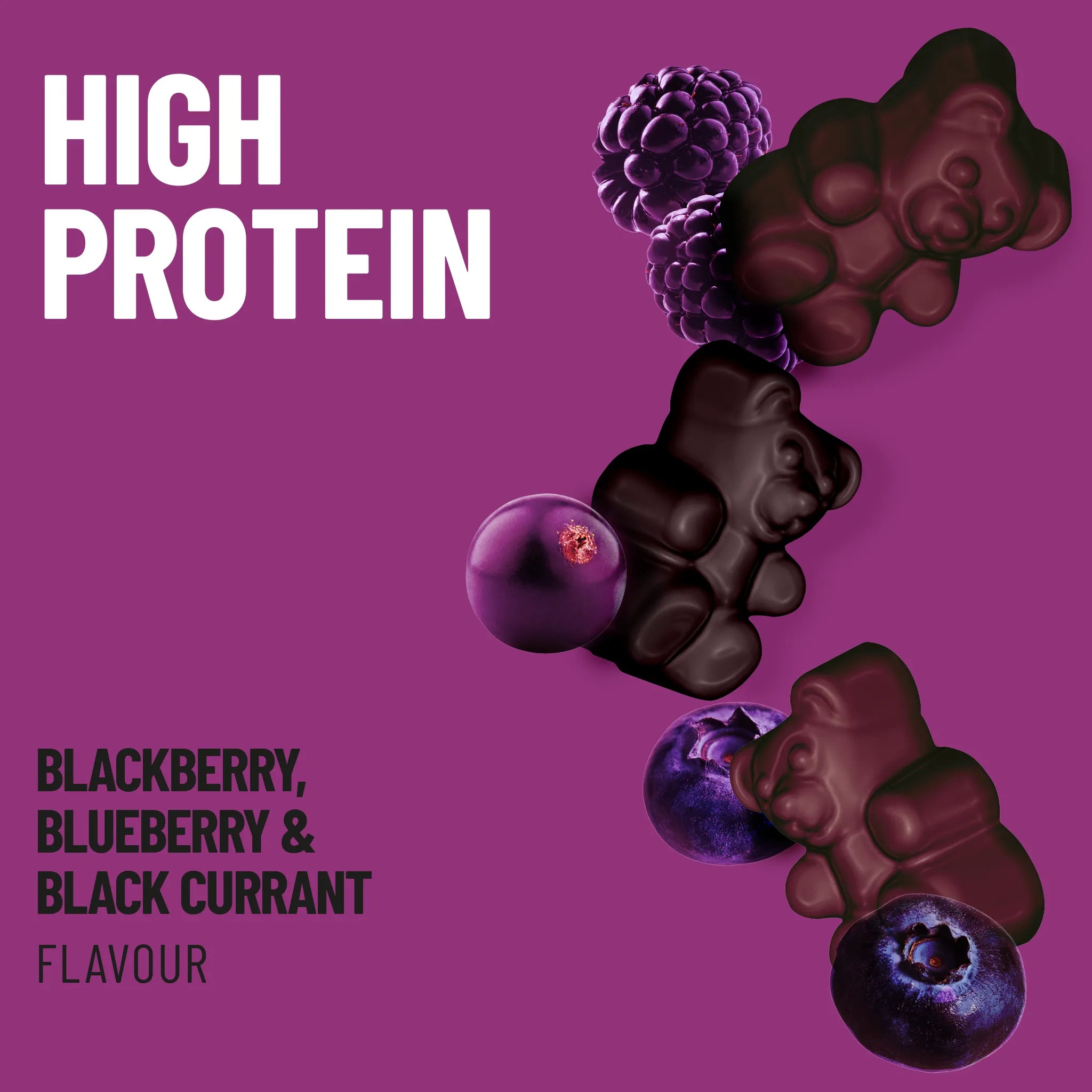 6-Pack - Protein Gummies Bosbes