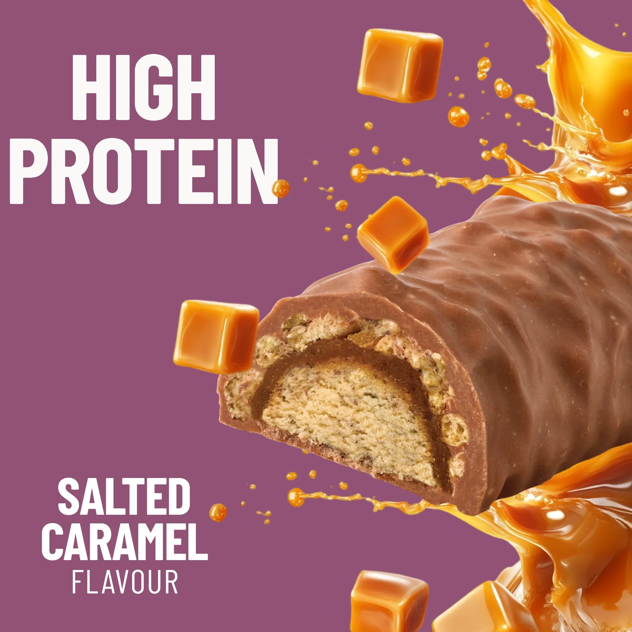 Paquet de 12 - Barre Pro Dome Caramel Salé