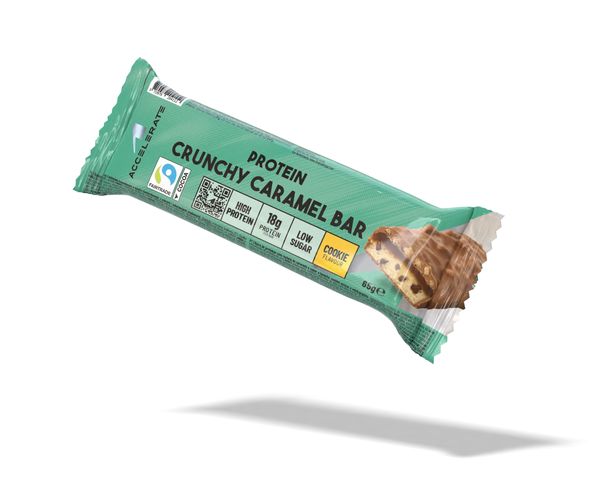 Paquet de 12 - Barre protéinée Biscuit croquant au caramel