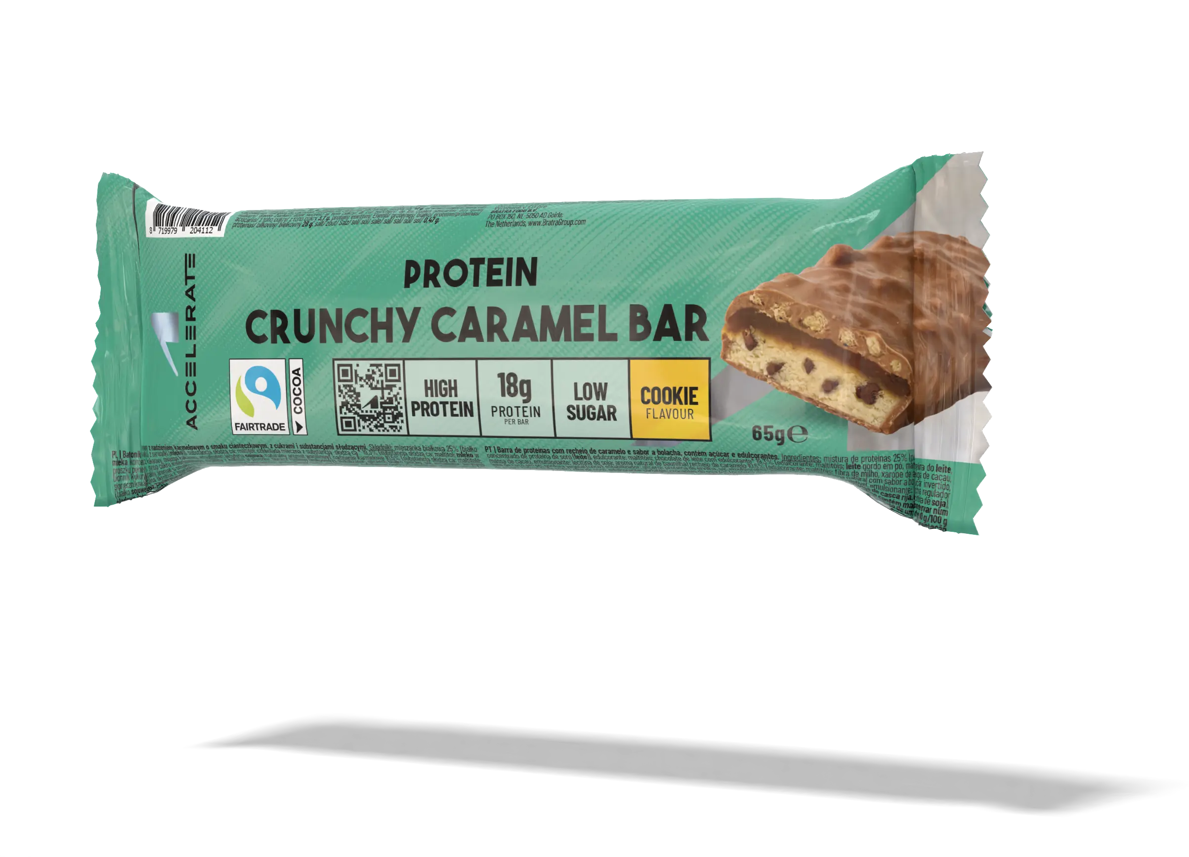 Paquet de 12 - Barre protéinée Biscuit croquant au caramel