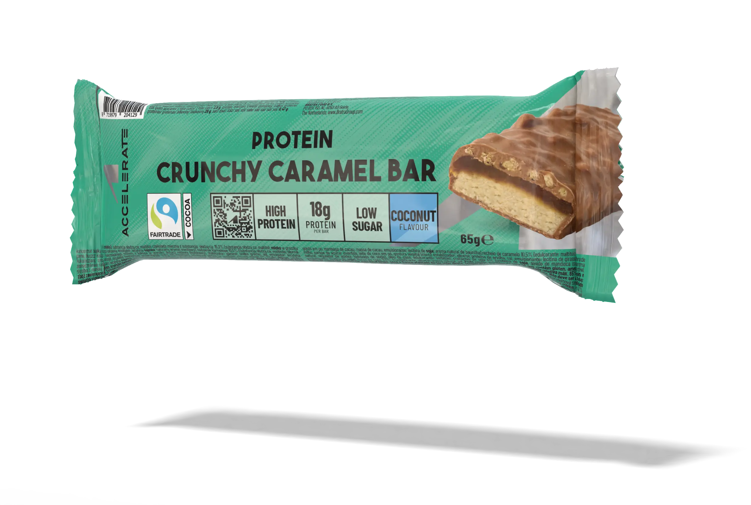 Paquet de 12 - Barre Protéinée Croquant Caramel Noix de Coco