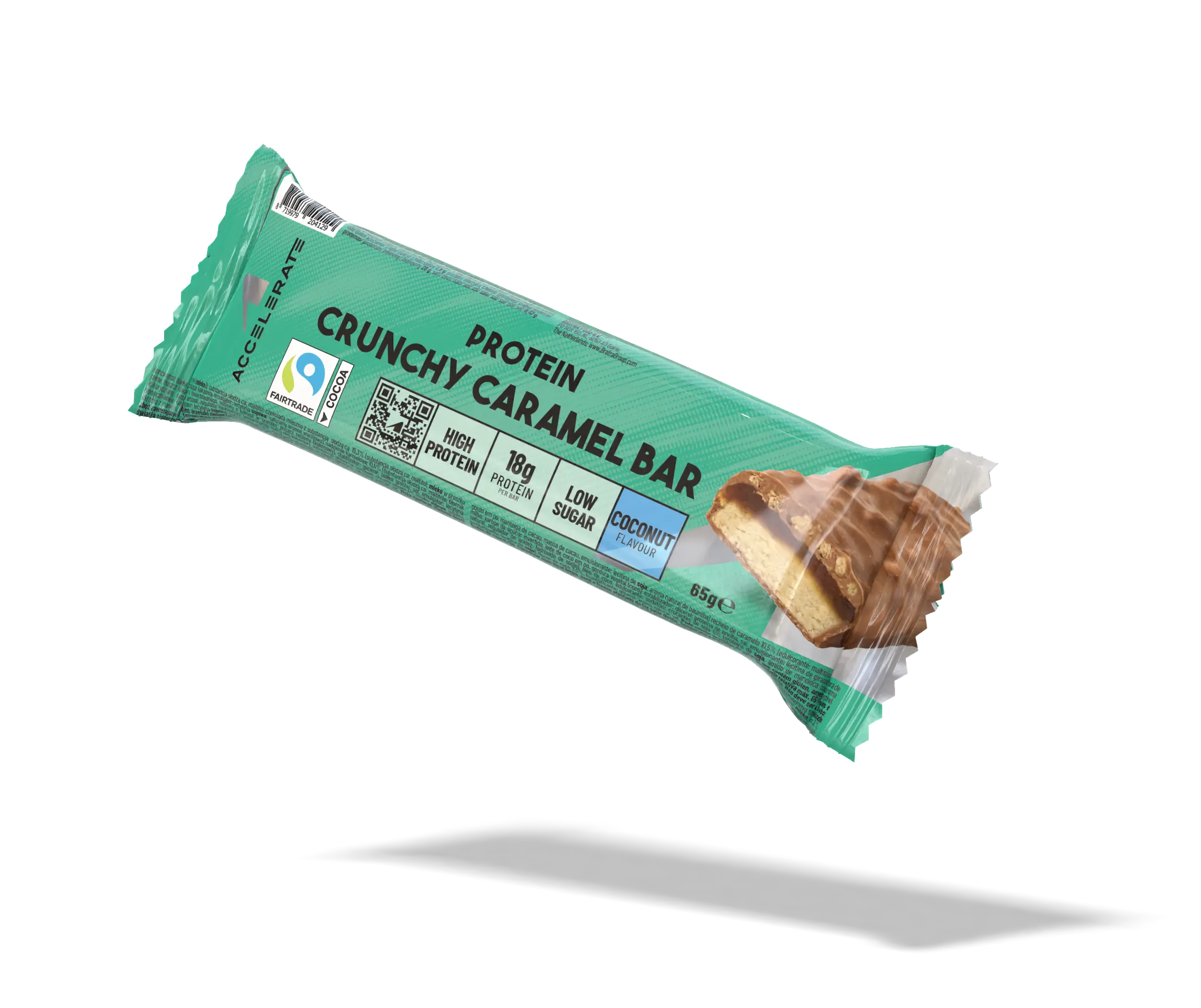 Paquet de 12 - Barre Protéinée Croquant Caramel Noix de Coco