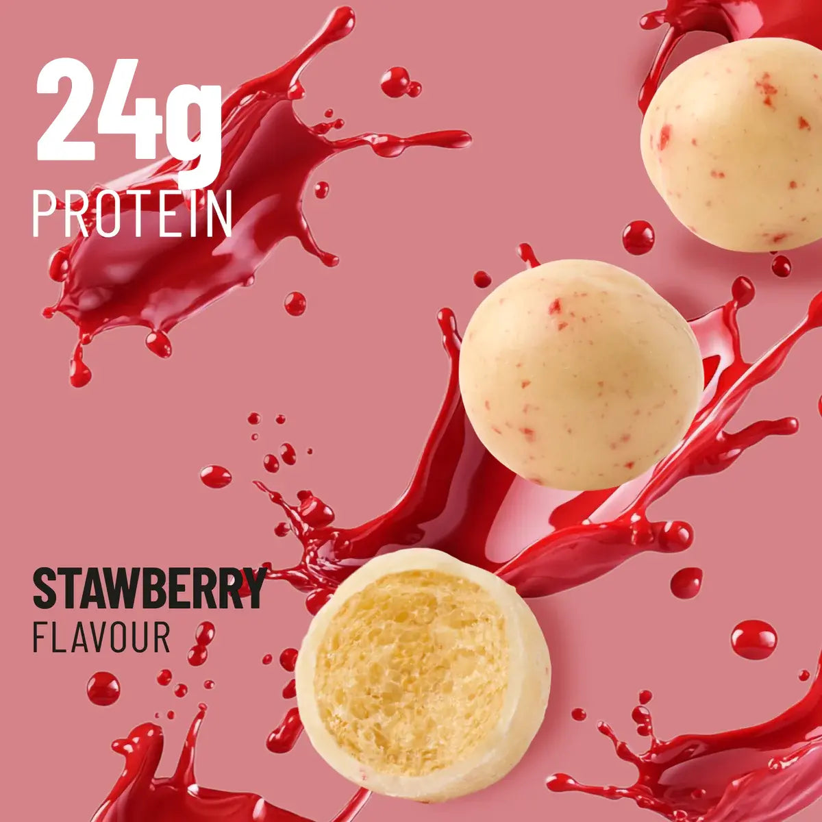 Protein Crispy Balls Strawberry