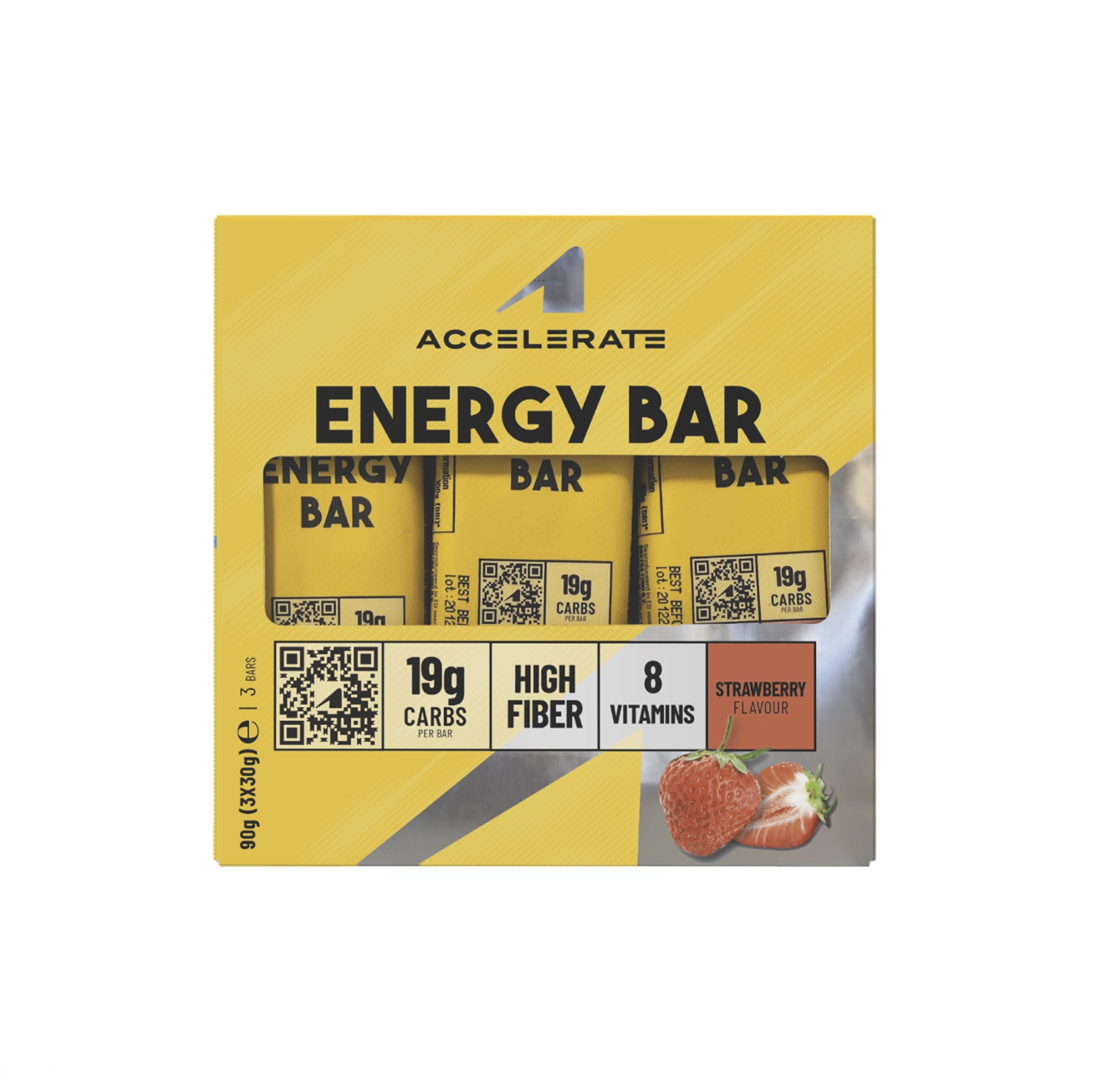 3-Pack - Energy Bar Aardbei