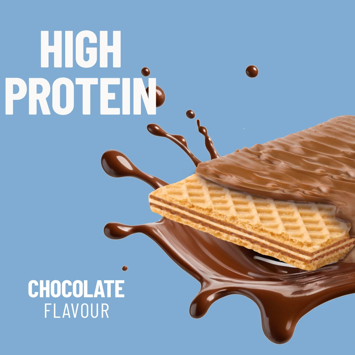 Paquet de 12 - Gaufrettes protéinées au chocolat