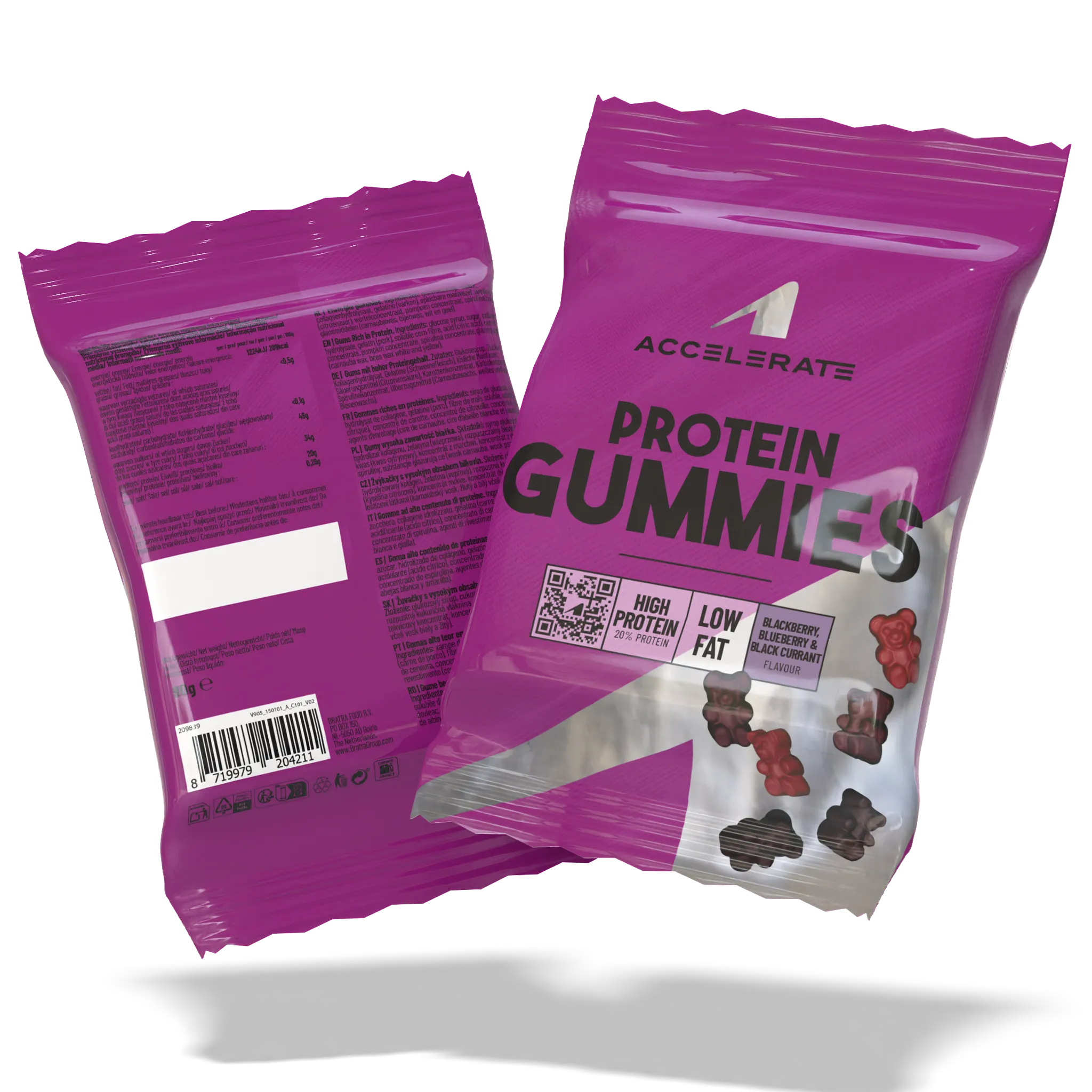 6-Pack - Protein Gummies Bosbes