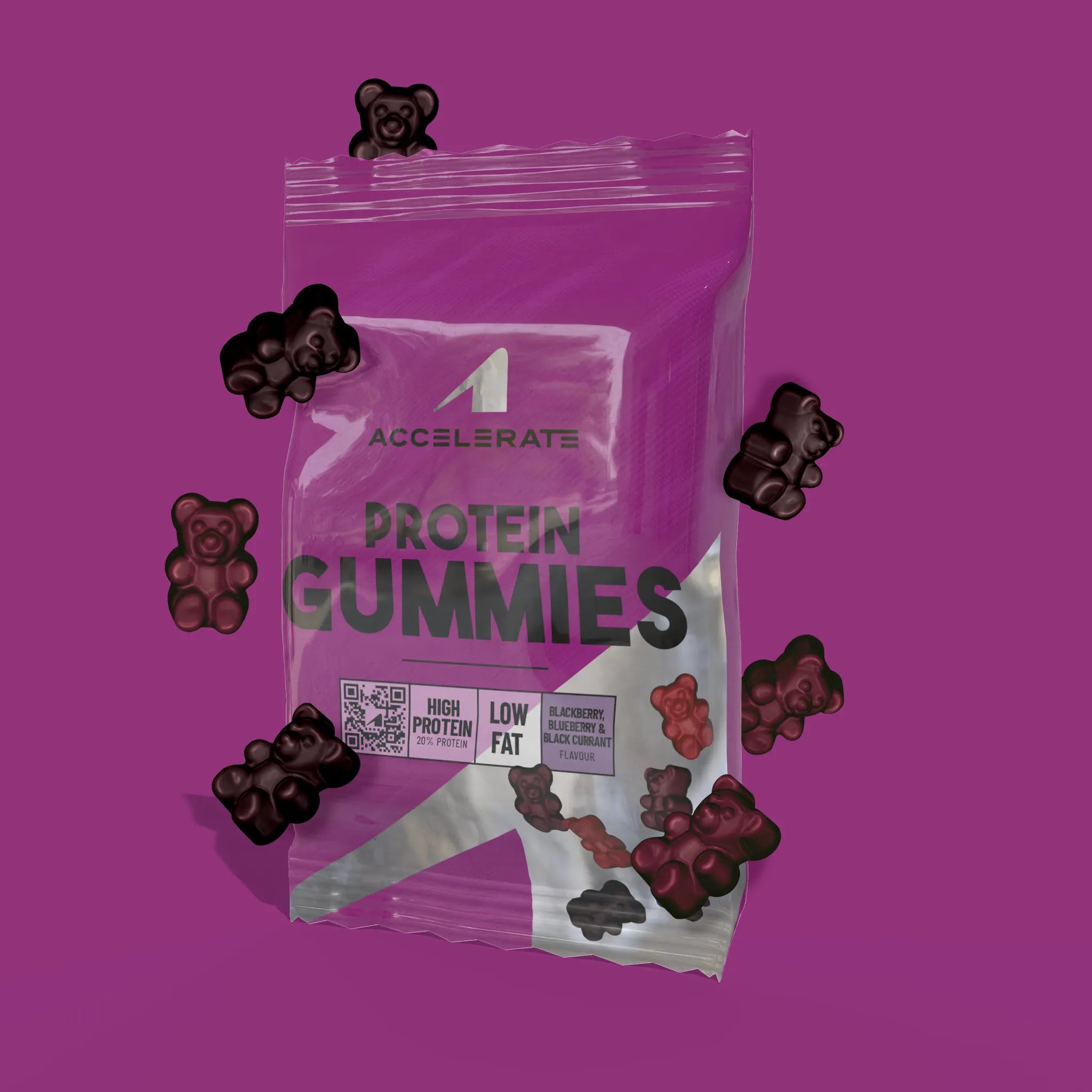 6-Pack - Protein Gummies Bosbes