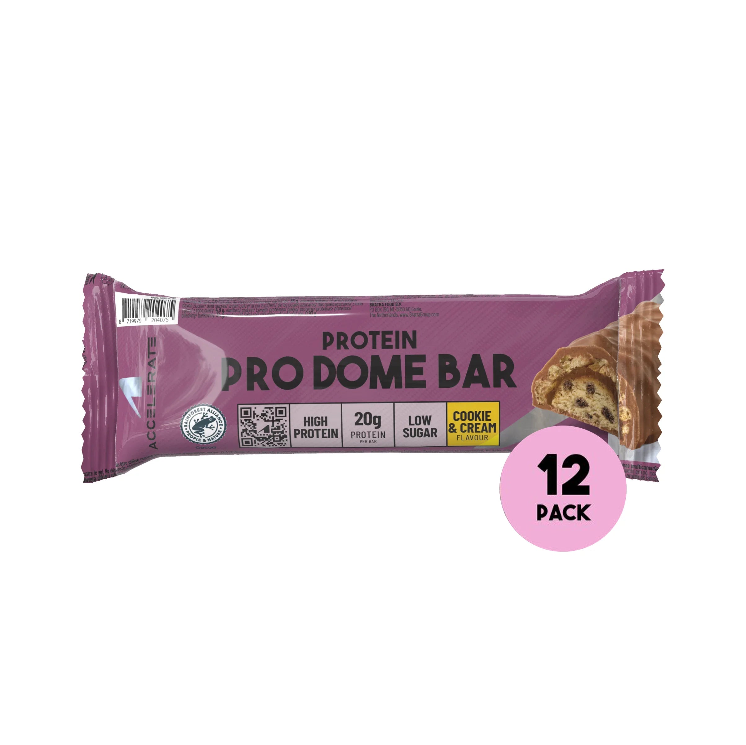 Paquet de 12 – Pro Dome Bar Cookie & Crème