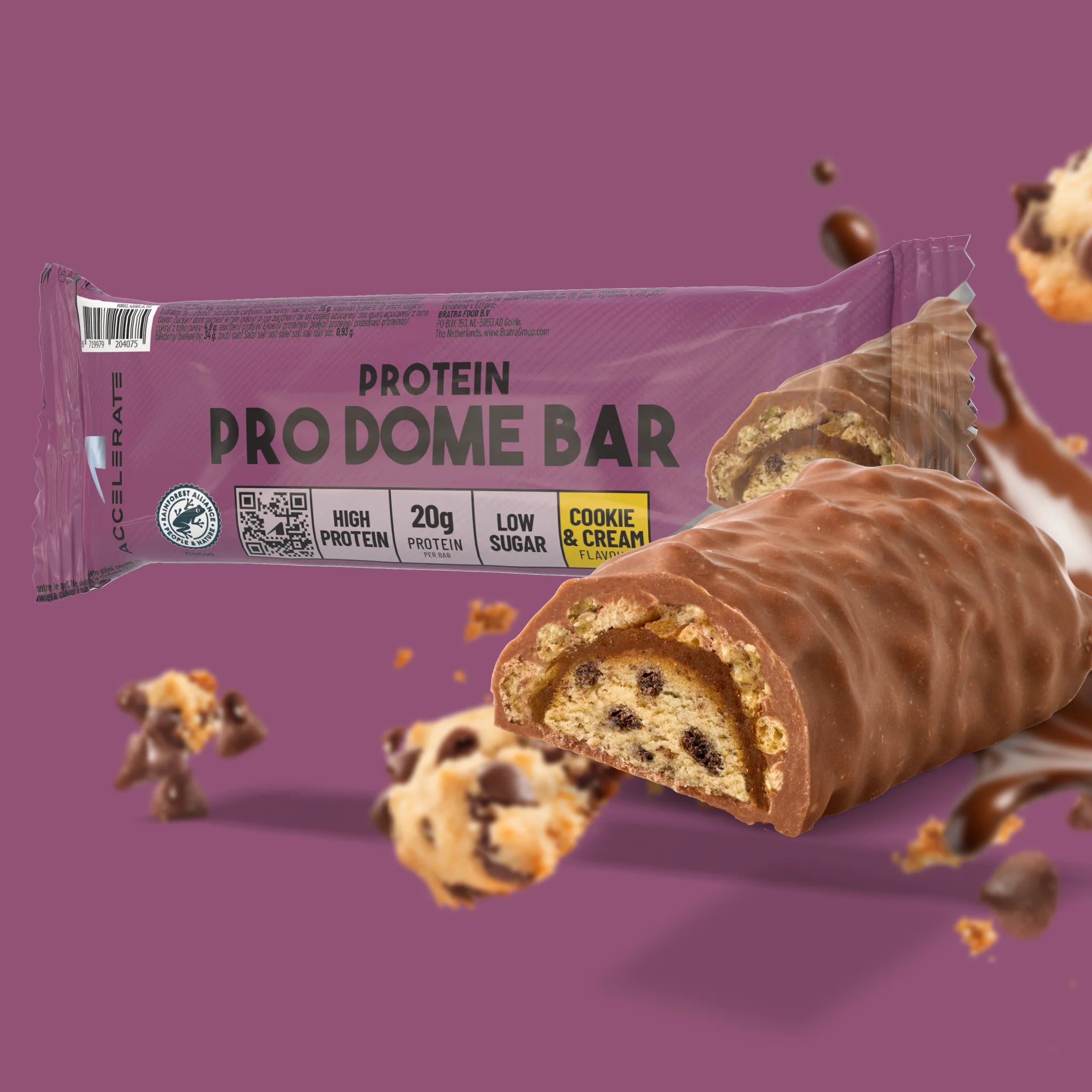 Paquet de 12 – Pro Dome Bar Cookie & Crème