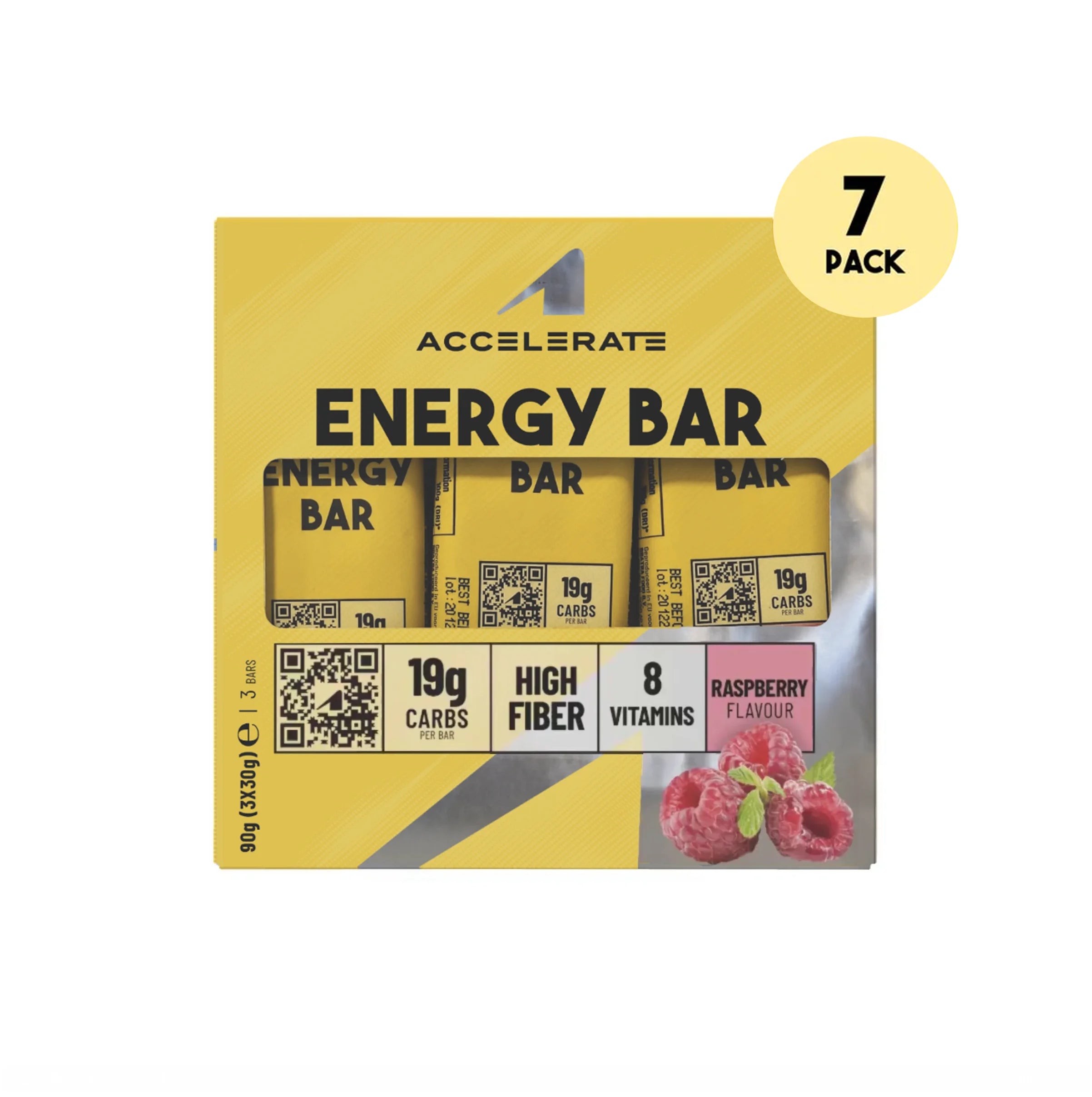7-Pack - Energy Bar Framboos
