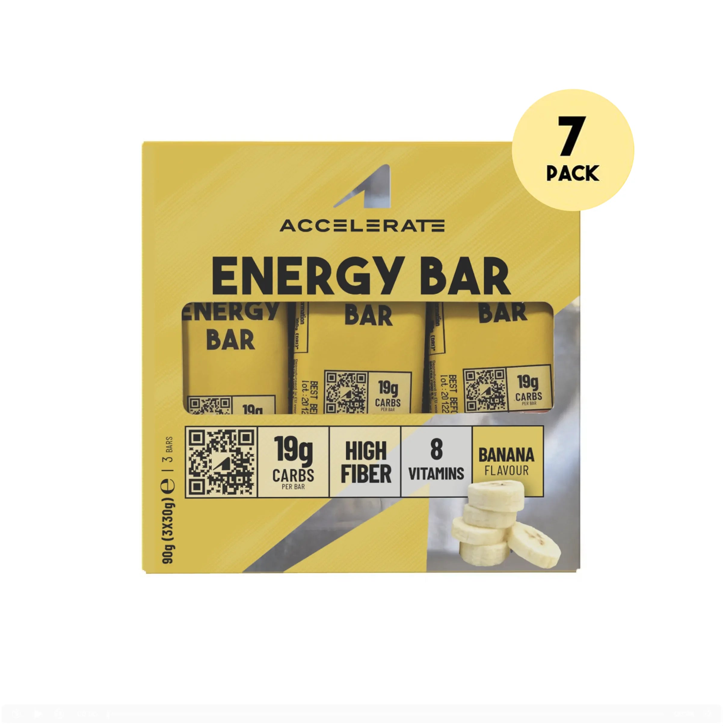 7-Pack - Energy Bar Banaan