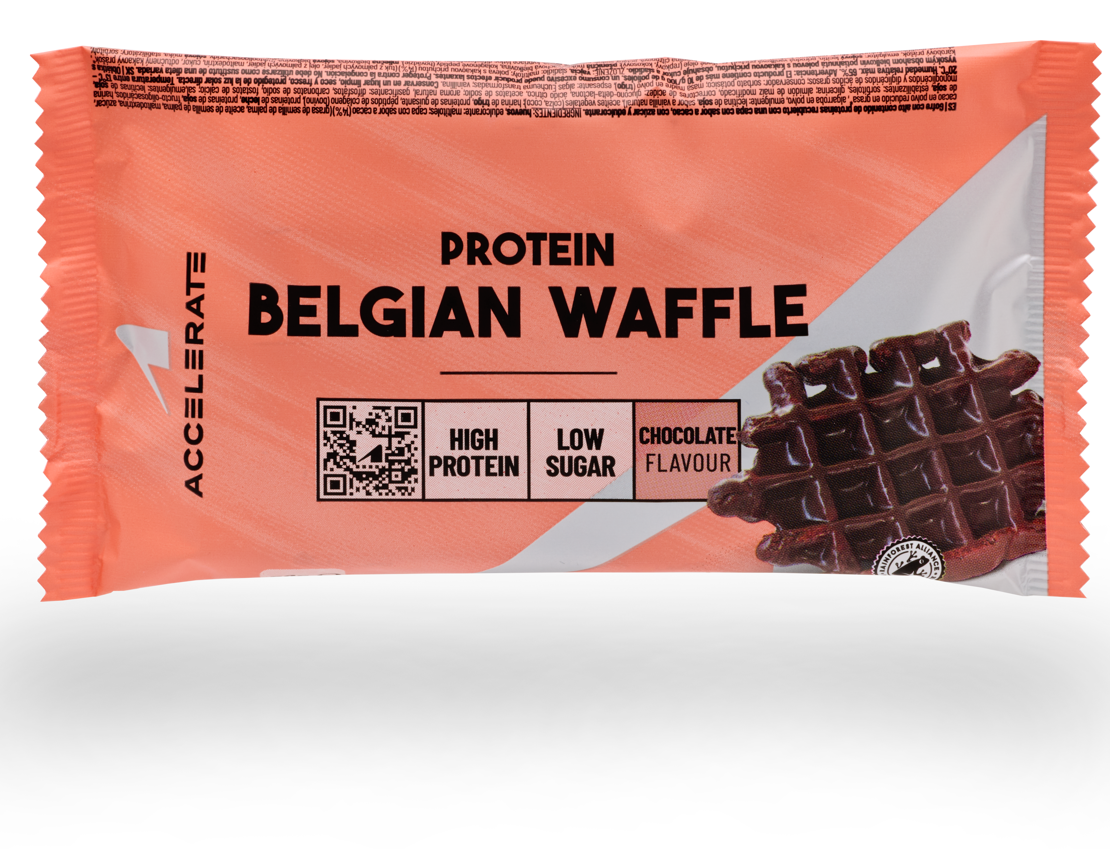 Accelerate Nutrition Belgian Waffle Protein – Eiwitrijke Wafel met Chocoladesmaak