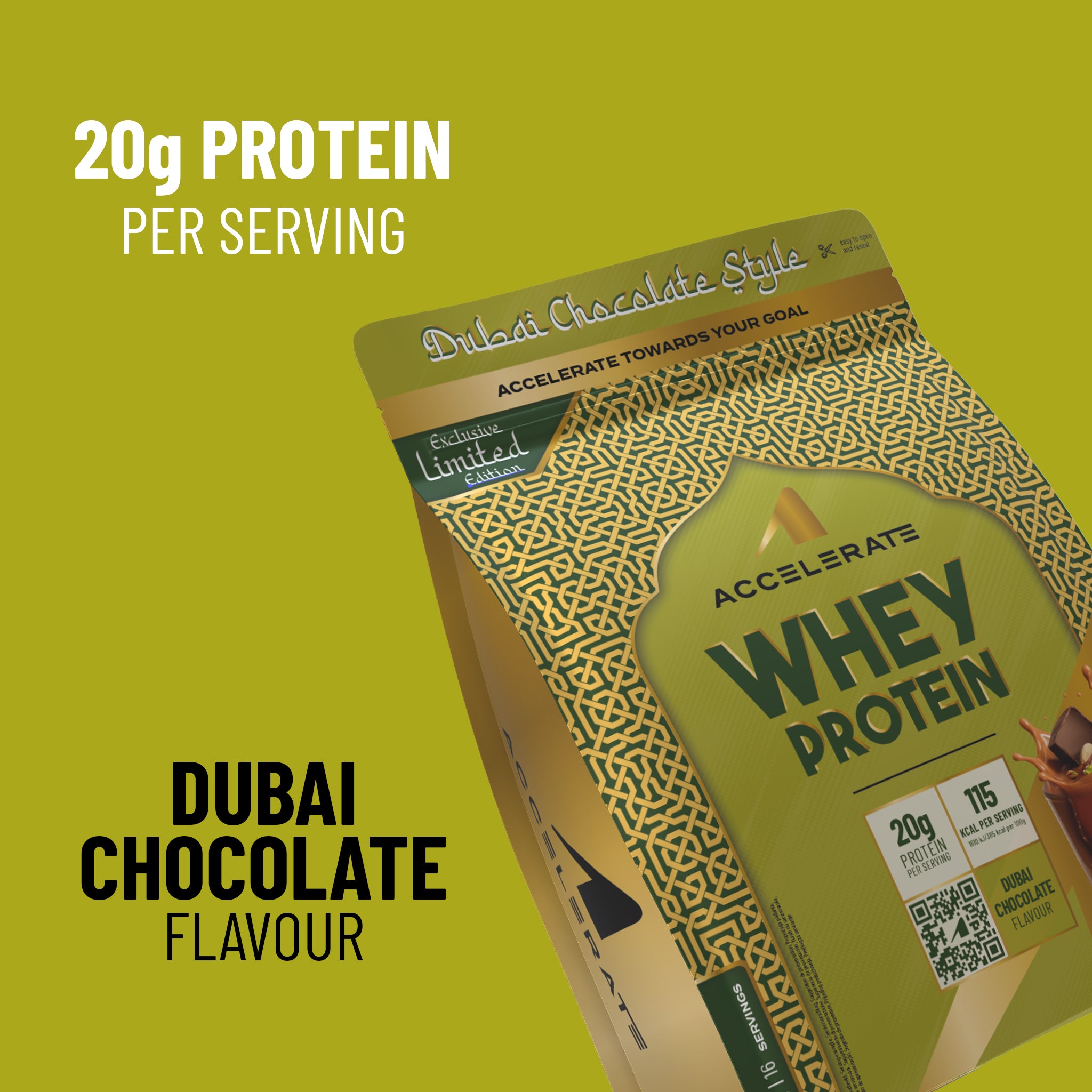 Whey Protein Dubai Chocolate (500g)