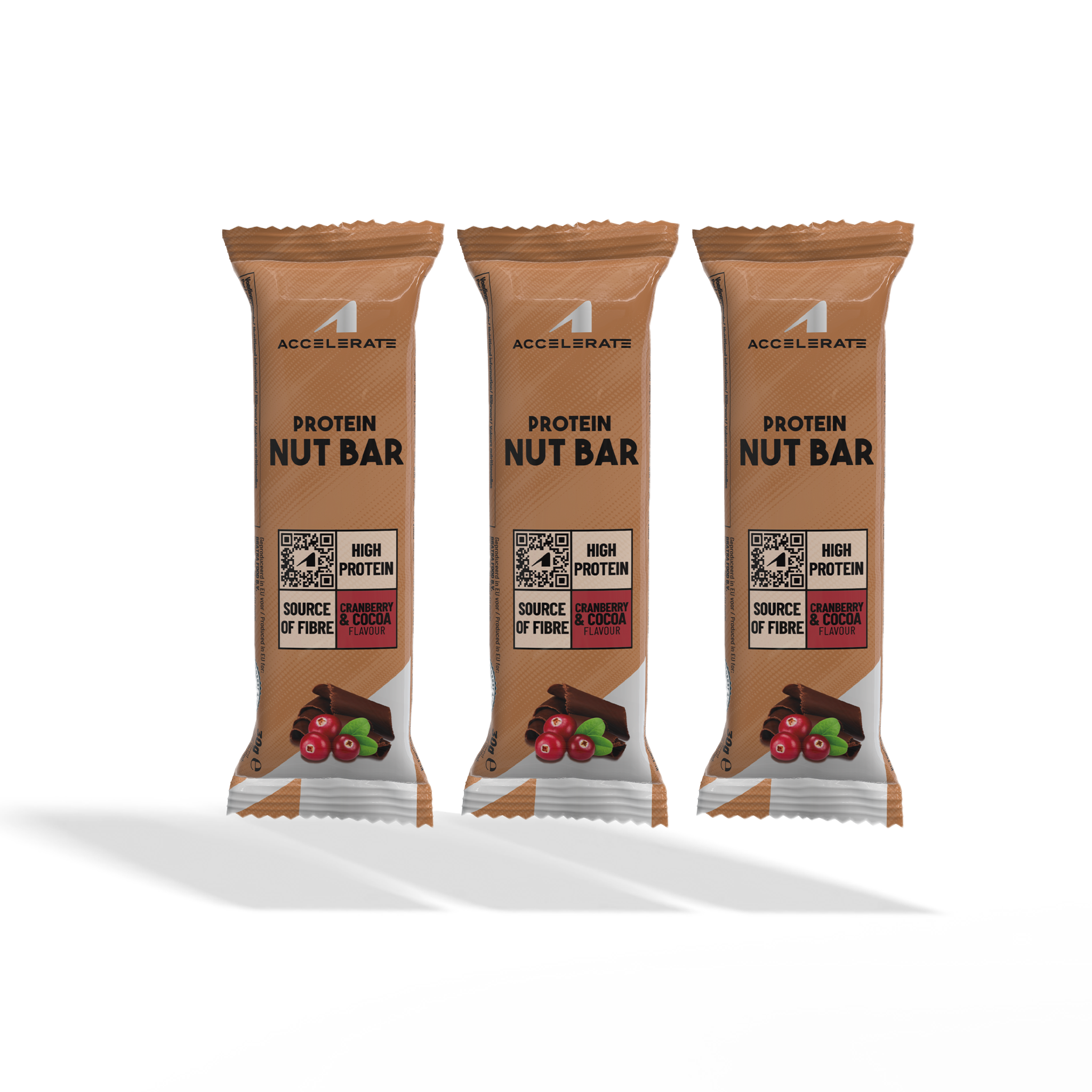 Protein Nutbar Choco & Cranberry 3-pack