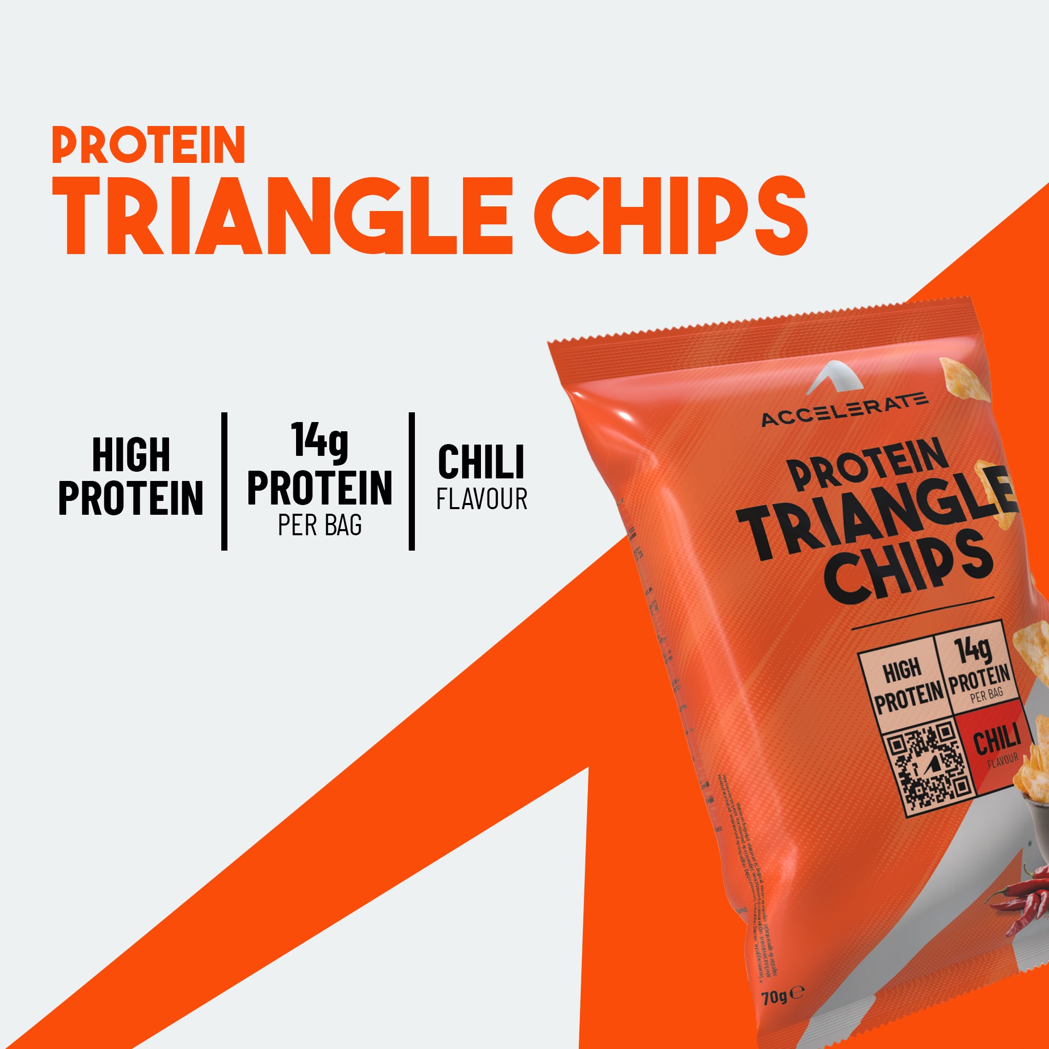 Protein Triangle Chips Chili 70 grammes
