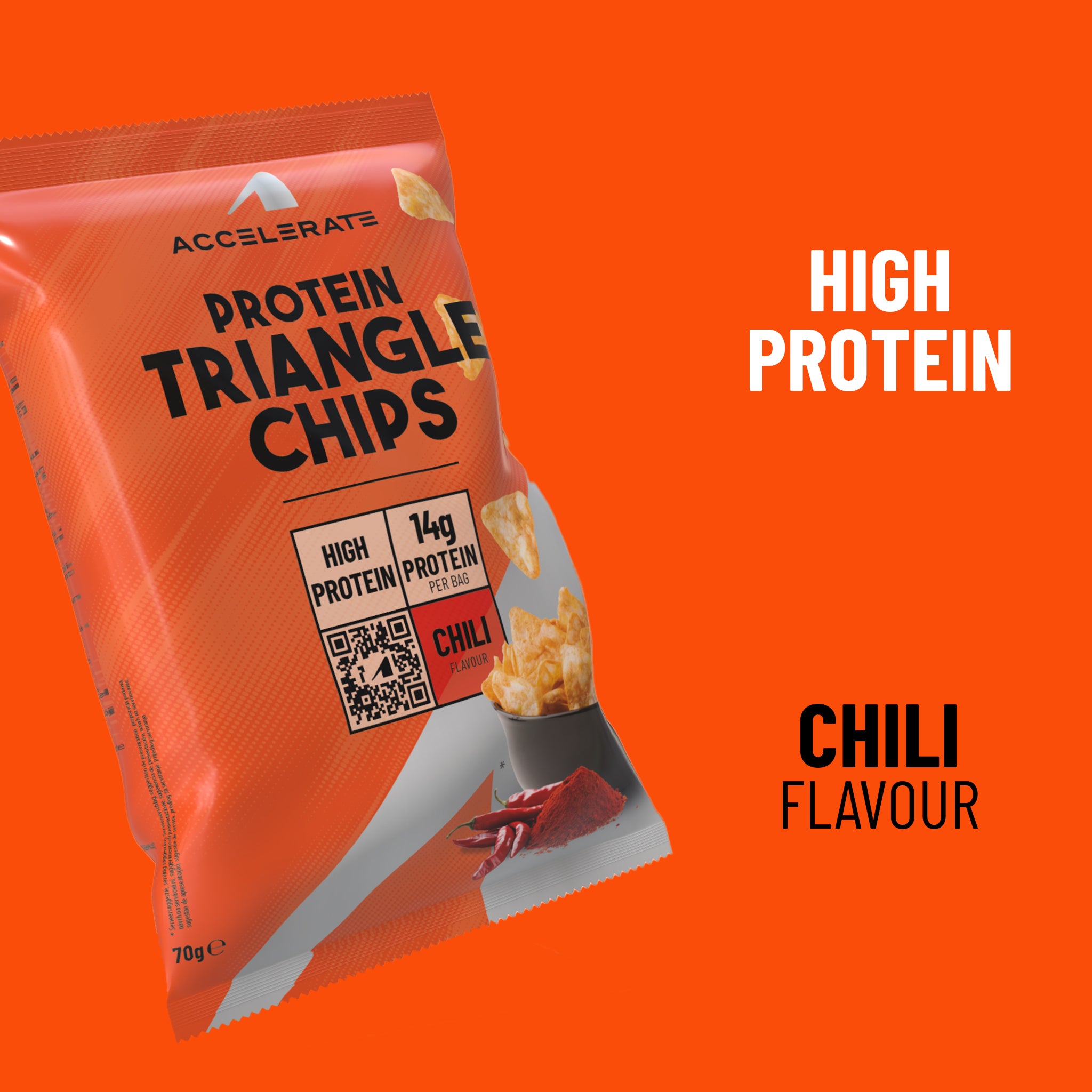 Protein Triangle Chips Chili 70 grammes