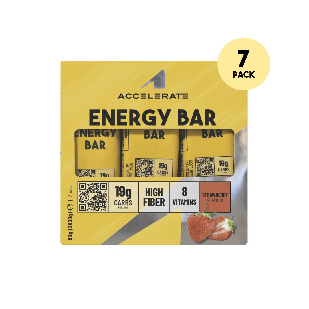 Accelerate Nutrition - 7-Pack - Energy Bar Aardbei